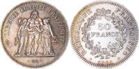 France 50 Francs Coin, Hercule, Hybrid issue, Silver -