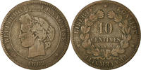 France 10 Centimes Coin, Cérès, Paris, Bronze, KM:815.1 -