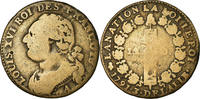 France 12 Deniers Coin, 12 deniers françois, Paris, Bronze -