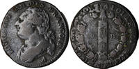 France 12 Deniers Coin, 12 deniers françois, Paris, Bronze -