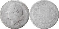 France 2 Francs Coin, Louis XVIII, Lille, Silver, KM:710.12 -