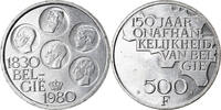 Belgium 500 Francs, 500 Frank Coin,Brussels,Silver Clad,KM 161 -