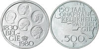 Belgium 500 Francs, 500 Frank Coin, Brussels, Silver Clad -