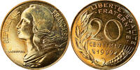 France 20 Centimes Coin, Marianne, Paris, Aluminum-Bronze -