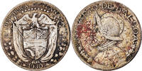 Panama 1/4 Balboa Coin, Silver, KM:11.1 -