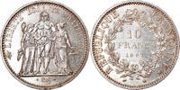 France 10 Francs Coin, Hercule, Paris, Avec accent, Silver -