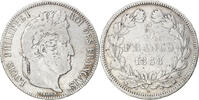 France 5 Francs Coin, Louis-Philippe, Marseille, Silver -