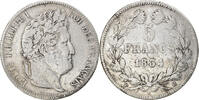 France 5 Francs Coin, Louis-Philippe, La Rochelle, Silver -