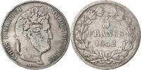 France 5 Francs Coin, Louis-Philippe, Nantes, Silver -