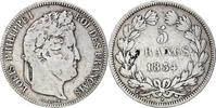 France 5 Francs Coin, Louis-Philippe, Lille, Silver -