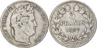 France 5 Francs Coin, Louis-Philippe, Lille, Silver -