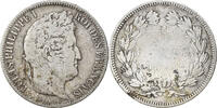 France 5 Francs Coin, Louis-Philippe, Rouen, Silver -