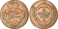 ITALIAN STATES 2 Soldi Coin, GORIZIA, Francesco II, Schm -