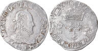France Teston Coin, Henri III, Bayonne, Silver, Sombart:4654 -