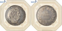 France 5 Francs Louis-Philippe I, La Rochelle, Silver, GENI, UNC -