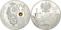 Poland 20 Zlotych Coin, Warsaw, Proof, Silver, KM:504 -
