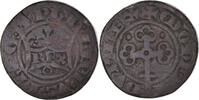 France Double Tournois Coin, Philippe VI, Piéfort, Billon -