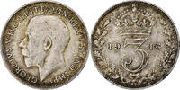 Great Britain 3 Pence George V, Silver, KM:813 -
