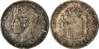 Spain Peseta 1901 Madrid Coin, Alfonso XIII, Madrid, Silver, KM:706 S 108.36 元  ＋  41.42 元 运费