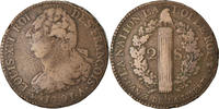 France 2 Sols Coin, Louis XVI, 2 sols françois, Paris -