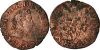 France Double Tournois 1581 Poitiers Coin, Henri III, Poitiers, Copper S 275.70 元  ＋  41.42 元 运费