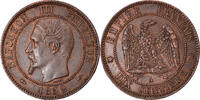 France 10 Centimes Coin, Napoleon III, Napoléon III, Paris -