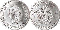 French Polynesia 20 Francs 1967 Paris Coin, Paris, Nickel, KM:6 UNZ 141.39 元  ＋  41.29 元 运费