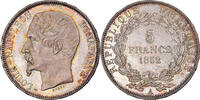 France 5 Francs Louis-Napoleon Bonaparte, Paris, Pattern, Burnished flan -