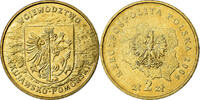 Poland 2 Zlote Coin, Warsaw, Brass, KM:485 -