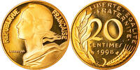 France 20 Centimes Coin, Marianne, Paris, Proof -