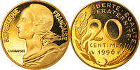 France 20 Centimes Coin, Marianne, Paris, Proof -