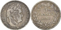 France 5 Francs Coin, Louis-Philippe, Paris, Silver -