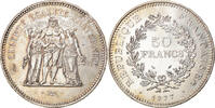 France 50 Francs Coin, Hercule, Paris, Silver, KM:941.1 -