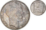 France 10 Francs Coin, Turin, Paris, Silver, KM:878 -