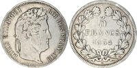 France 5 Francs Coin, Louis-Philippe, Lyon, Silver, KM:749.4 -