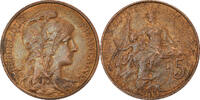 France 5 Centimes Coin, Dupuis, Paris, Bronze, KM:842 -