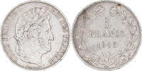 France 5 Francs Coin, Louis-Philippe, Lille, Silver -