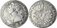 France 1/5 Écu aux branches d'olivier Coin, Louis XVI, Paris, Rare -