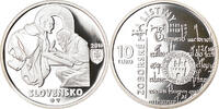Slovakia 10 Euro Zobor Documents, Kremnica, Silver, KM:115 -