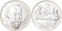 Slovakia 10 Euro Aurel Stodola, Kremnica, Silver, KM:108 -