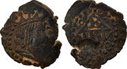 Spain Dinero Coin, Philip III, Bañolas, Countermark -
