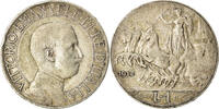 Italy Lira Coin, Vittorio Emanuele III, Rome, Silver, KM:45 -