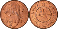 Somalia Centesimo Coin, Copper, KM:1 -