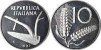 Italy 10 Lire Coin, Rome, Proof, Aluminum, KM:93 -