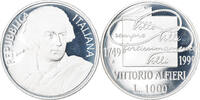 Italy 1000 Lire Coin, Rome, Proof, Silver, KM:221 -