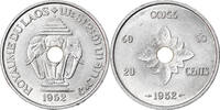 Lao 20 Cents LAO, Paris, KM #5, Aluminum, 27, Lecompte #6, 2.20 -