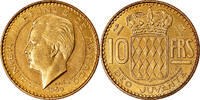 Monaco 10 Francs Coin, Aluminium-Bronze, KM:E24, Gadoury:139 -
