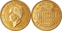 Monaco 20 Francs Coin, Rainier III, Paris, ESSAI -
