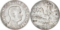 Italy Lira Coin, Vittorio Emanuele III, Rome, Silver, KM:45 -