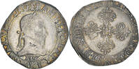 France Franc au Col Plat Coin, Henri III, Bordeaux, Rare -